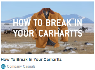 How To Break In Your Carhartts 